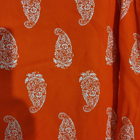 Burnt orange Paisley dress - Picture 4 of 4